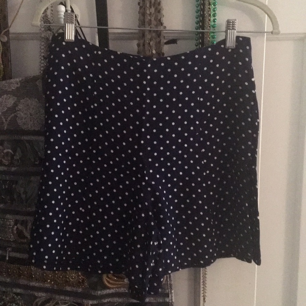 Navy Polka Dot Shorts